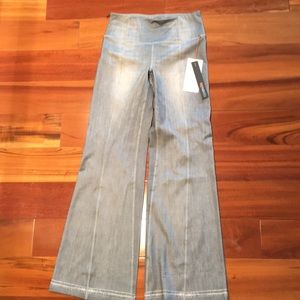 Lucy brand indigo stretch Flare leg pants. Size S.